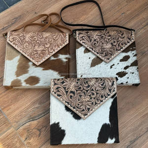 Housse pour ordinateur portable usinée à la main de protection complète 13.3 14 15.6 pouces sac à bandoulière en peau de vache étui pour ordinateur portable d'affaires bureau de style voyage - Product Image 3