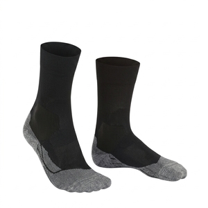 High Quality Unisex Crew <b>Socks</b> <b>Black</b> Gray Knitted Breathable Sports Regular Fit Summer Season - Product Image 1