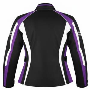 Chaqueta de Motociclismo Deportiva de Cuero y Cordura Estampada de Última Moda, Talla Grande, de Alta Calidad e Impermeable - Product Image 2