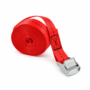Sangle d'arrimage à boucle à came 25 mm, 250 kg, en polyester avec crochet en S pour la fixation de cargaison de véhicule, fournisseur en gros - Product Image 6
