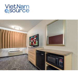 Hôtel moderne de luxe 3-5 étoiles Lit King Size Tête de lit en bois Chambre à coucher Ensemble avec salle à manger Meubles Origine Vietnam - Product Image 3