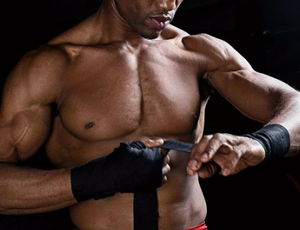 Attelle de poignet réglable en coton avec fermeture auto-agrippante pour hommes, idéale pour l'entraînement musculaire, la musculation, la protection des paumes et une protection de base. - Product Image 3