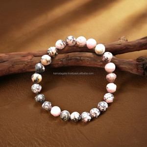 Handmade 8mm Natural Agate Gemstone Beaded Round <b>Bracelet</b> Elastic String Semi-Precious <b>Healing</b> Stone Jewelry Chakra New Age - Product Image 4
