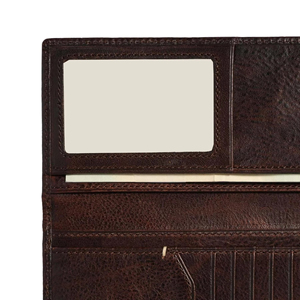 Cartera Larga de Cuero Genuino para Hombre y Mujer, Cartera de Viaje, Tarjetero de Cuero - Product Image 3