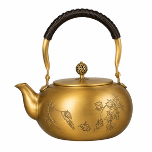 Black Metal Tea Kettle <b>With</b> Lid Minimalist Design For Kitchen Dining Table Use Handmade <b>Teapot</b> On Sale - Product Image 6
