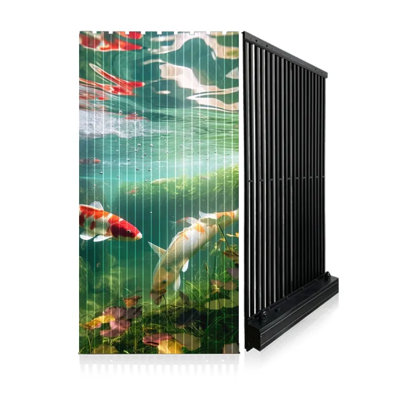 HD Fernseher großer transparenter LED-Outdoor-Gitterbildschirm Vorhang Wand-Outdoor-Wasserdichter LED-Bildschirm Preis in Frankreich