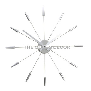 นาฬิกาแขวนผนังสไตล์วินเทจยุโรปแบบเรียบง่าย สีทอง ดีไซน์สร้างสรรค์ สำหรับตกแต่งห้องนั่งเล่นและบ้าน - Product Image 4