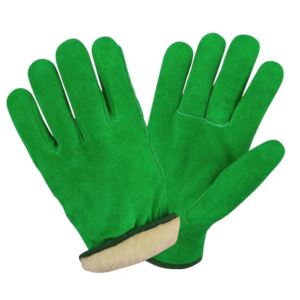 Guantes de Seguridad para Conductor de Cuero Vacuno de Primera Calidad, Certificados CE, Transpirables, Suaves, Duraderos, Resistentes al Frío, con Forro Polar - Product Image 4