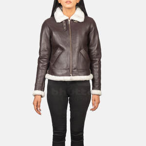 Chaquetas de Piel de Oveja para Mujer, Elegantes, Cálidas y Transpirables, con Logotipo Frontal, para Uso Diario en Invierno - Product Image 4