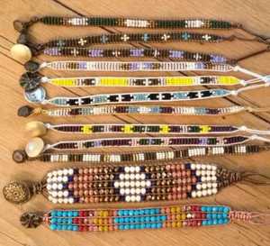 กำไลข้อมือลูกปัดทำมือ ลายหินสีดำเหลืองเงิน NOUSHAD HANDICRAFTS NH-696 รับรองโดย IGI ผลิตภัณฑ์ตัวอย่างจากอุตรพัฒนา - Product Image 4