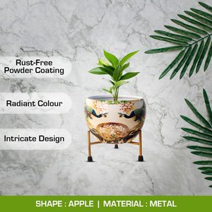 Maceta de Metal con Soporte de Hierro para Plantas de Interior, Moderna y Decorativa para la Sala de Estar - Product Image 6