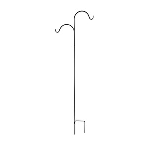 Gancho Doble de Metal para Jardín Headway Crafts, con Recubrimiento en Polvo Negro - Product Image 1