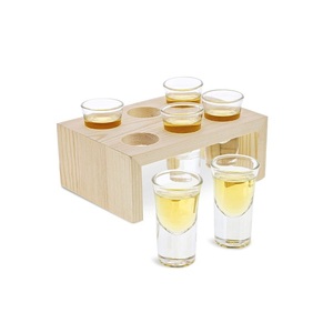Wooden Serving Glass Holder <b>Customized</b> Size Rectangular Shape <b>Cup</b> And Glass Holder For Kitchen Accessories - Product Image 1