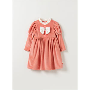 Vestido Coreano OZKIZ para Niñas con Lazo y Moño, Moda de Invierno para Niñas de 2 a 6 Años, Venta al Por Mayor - Product Image 1