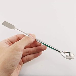 Espátula de Laboratorio de Acero Inoxidable, Cuchara de Muestreo Micro con Diseño de Doble Extremo en Ángulo Recto para Mezclar, Transferir y Medir - Product Image 5