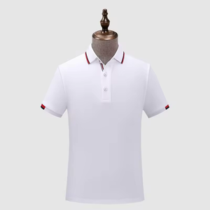 Polo de punto unisex de manga corta de secado rápido para golf y tenis, anti-bolitas, al por mayor - Product Image 1