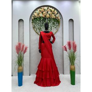 Beautiful Ready-to-Wear Lehenga <b>Saree</b> for Parties - Product Image 2