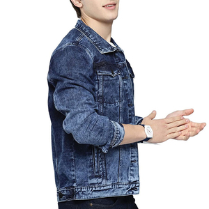 Veste en jean déchirée pour homme, style vintage, streetwear décontracté, manteau en jean de coton, vêtement d'extérieur tendance, vente en gros - Product Image 2