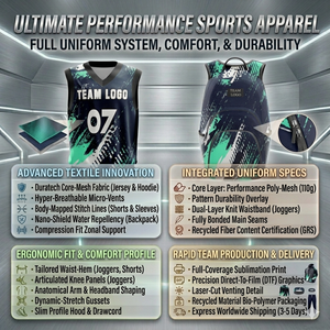 Vêtements de sport personnalisés, ensembles d'uniformes de basket-ball respirants, 100% polyester, service OEM à vendre - Product Image 6