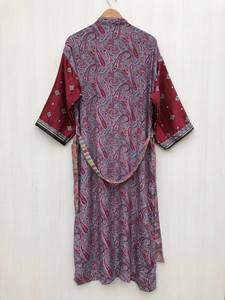 Kimono largo bordado en seda personalizado, estilo hippie, para el verano, estilo bohemio, para la playa, para cubrir el bikini, para mujeres de talla grande. - Product Image 4