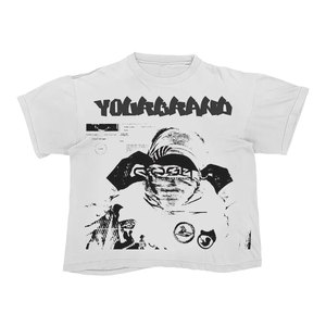 Camiseta de Manga Corta con Cuello Redondo y Diseño de Cara de Payaso Pintada a Mano para Hombre, Corte Regular Informal, 100% Algodón Jersey, Diseño Estampado en la Parte Delantera - Product Image 4