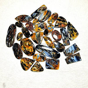 Lote de piedras preciosas de cabujón de Pietersite natural, piedras sueltas pulidas lisas para hacer joyas, forma mixta - Product Image 2