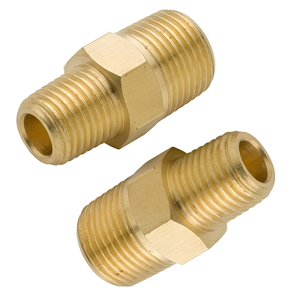 Raccords de tuyauterie hexagonaux réducteurs filetés en laiton, connecteurs et adaptateurs de plomberie, fournitures de quincaillerie industrielle pour lignes d'eau, de gaz et d'air - Product Image 2