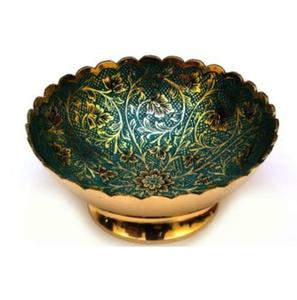 Bol de service à fruits en métal émaillé fait main, design original, vaisselle décorative, bol à crème glacée, fournisseur d'Inde - Product Image 3