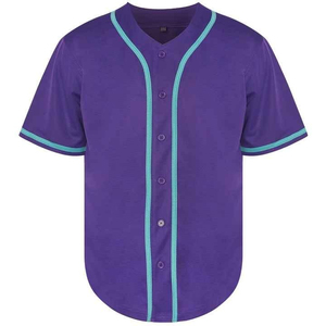 Maillots de baseball vierges personnalisables de haute qualité, style rétro, marron, pour bébés, brodés, pour équipes de baseball, vente en gros - Product Image 1