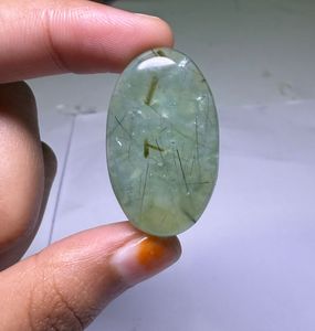 Hermosas Piedras de Prehnita Cabujón Hechas a Mano, Lote de Gemas de Jaspe Verde Natural para la Fabricación de Joyas, Oferta en Prehnita - Product Image 4