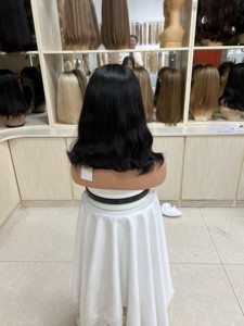 Pelucas sin pegamento de cabello humano virgen chino al por mayor, pre-arrancadas, transparentes HD para pelucas de encaje frontal Bob Wave - Product Image 2