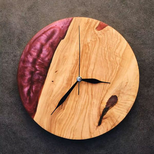 Quality Wooden Resin Epoxy Wall <b>Clock</b> Hand Crafted Wooden Resin Epoxy Wall <b>Clock</b> Wholes - Product Image 1