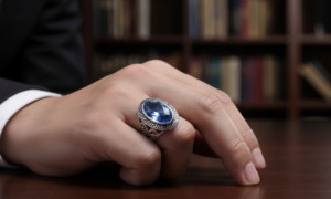 Natural Blue Topaz 925 Sterling Silver Ring – Elegant ring Jewelry for Women & Men - Product Image 4