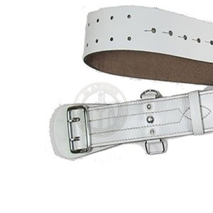 Ceinture Sam Browne en cuir de bonne qualité avec boucle en acier et ajustement réglable pour vêtements formels - Product Image 4