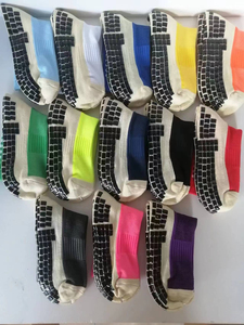 Wholesale Men's Anti Slip <b>Grip</b> Football <b>Socks</b> <b>Custom</b> Embroidery Logo Cotton Sports Soccer <b>Socks</b> Professional Design Silicone - Product Image 5