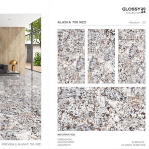 Azulejo de Porcelana Brillante de Gran Formato 600x1200, Superficie Pulida Premium, Diseño Moderno para Paredes y Pisos Interiores y Exteriores Plus - Product Image 1