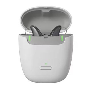 Audífonos RIC recargables 7IX de súper calidad, delgados, con transmisión Bluetooth y estuche de carga portátil al mejor precio - Product Image 1