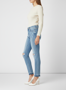 Servicio de Diseño Personalizado OEM, Pantalones Vaqueros para Mujer, Cómodos, de Primera Calidad, con Efecto Desgastado - Product Image 2