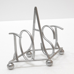 Newest Silver Metal Toast Holder Premium Stainless Steel <b>Rack</b> Elegant <b>Kitchen</b> Use and Stylish Dining Table Accessory - Product Image 5