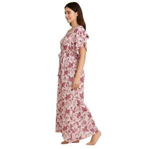 Chemise de nuit en coton pur pour femmes |   Kaftan Maxi pour femmes |   Robes de nuit kaftan pour femmes - Product Image 1