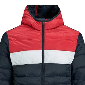 Lightweight Outerwear Warm Custom Design Casual Cotton Filled Nylon And Polyester Padded Full Zip Cold Weather Winter Jackets - Product Image 2