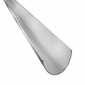 Tuyau de gouttière en PVC gris demi-rond de 7 pouces, longueur 6 m, pour une récupération efficace des eaux de pluie et des solutions fiables de drainage de toiture - Product Image 1