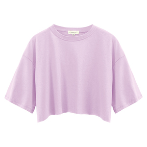 เสื้อยืดแขนสั้นผ้าฝ้าย 100% ทรงหลวม ระบายอากาศได้ดี สวมใส่สบาย เหมาะสำหรับผู้หญิง ออกกำลังกาย แห้งเร็ว สไตล์สปอร์ต - Product Image 4