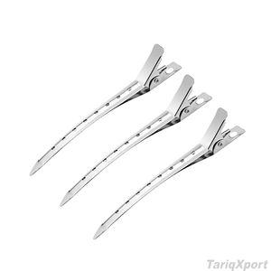 กิ๊บติดผมโลหะขนาดใหญ่ 12 ชิ้น แบบหนีบ ดีไซน์กรงเล็บ สีตามสั่ง โลโก้ TARIQXPORT ยี่ห้อ TARIQXPORT อุปกรณ์แต่งหน้าสำหรับร้านเสริมสวย รุ่น TX-A-111 - Product Image 2