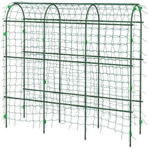 17\" X 72\" X 72\" Outdoor Metal Garden Trellis with Climbing <b>Net</b> <b>for</b> <b>Fencing</b> Trellis & Gates - Product Image 1
