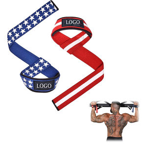 Sangle de levage en coton élastique personnalisée GAF pour la musculation, rembourrée en néoprène, antidérapante, pour entraînement en salle de sport, amélioration de la préhension - Product Image 6