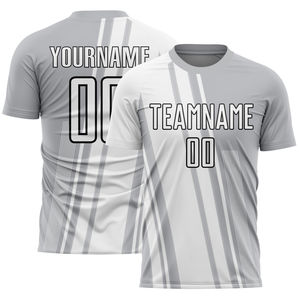 Último Diseño de Camisetas y Pantalones Cortos de Fútbol Unisex para Adultos, Logotipo Personalizado, Impresión Transpirable, Secado Rápido, Uniforme de Fútbol Antibacteriano - Product Image 3
