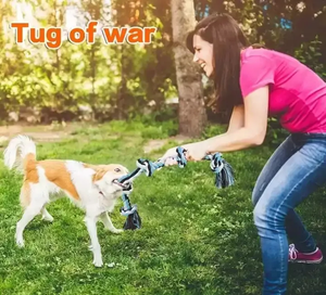 Juguete de Cuerda Resistente para Perros, de Algodón Dental, para Jugar, Entrenar y Masticar, para Perros y Cachorros, Venta al Por Mayor, Color y Tamaño Personalizables - Product Image 4