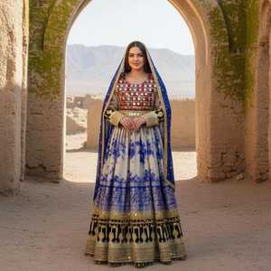 Robe décontractée et de soirée pour femmes afghanes, haut en dentelle léger, confortable, décoratif, vente en gros, prix bas, service OEM ODM - Product Image 4