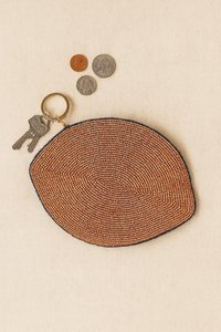 Coin Holder Purse with Thread Design Embroidery Coin Pouch Seed <b>Bead</b> Customized Hand Pouch - Product Image 3